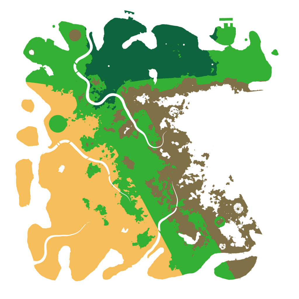 Biome Rust Map: Procedural Map, Size: 4500, Seed: 1674462277