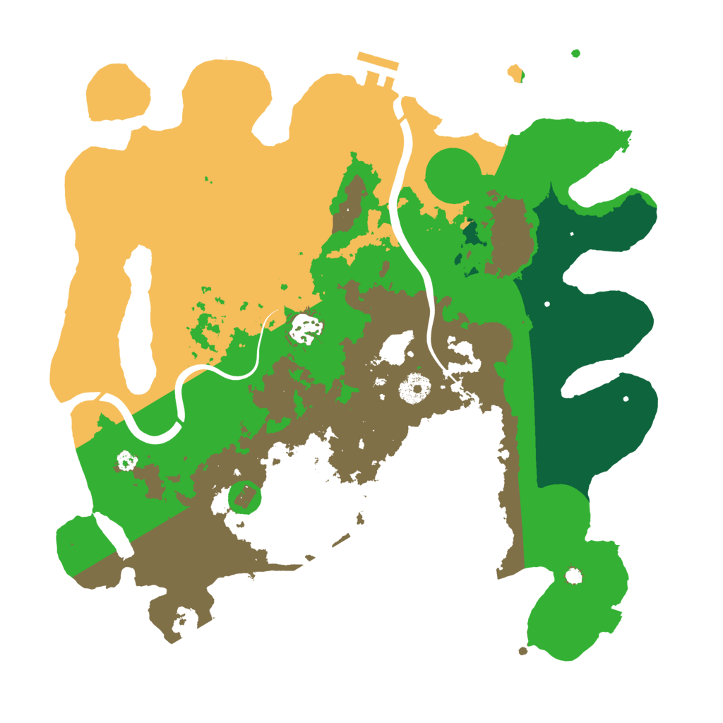 Biome Rust Map: Procedural Map, Size: 3500, Seed: 810671