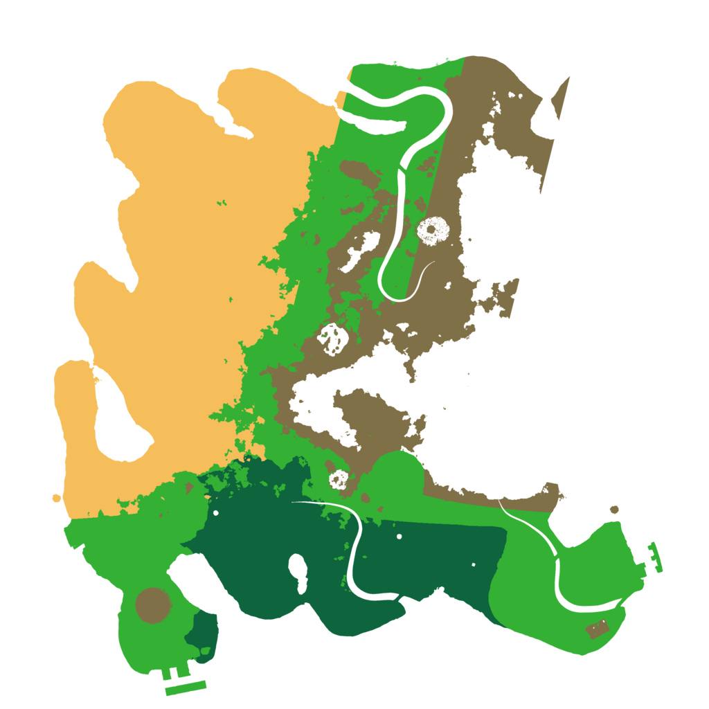Biome Rust Map: Procedural Map, Size: 3500, Seed: 1067620282