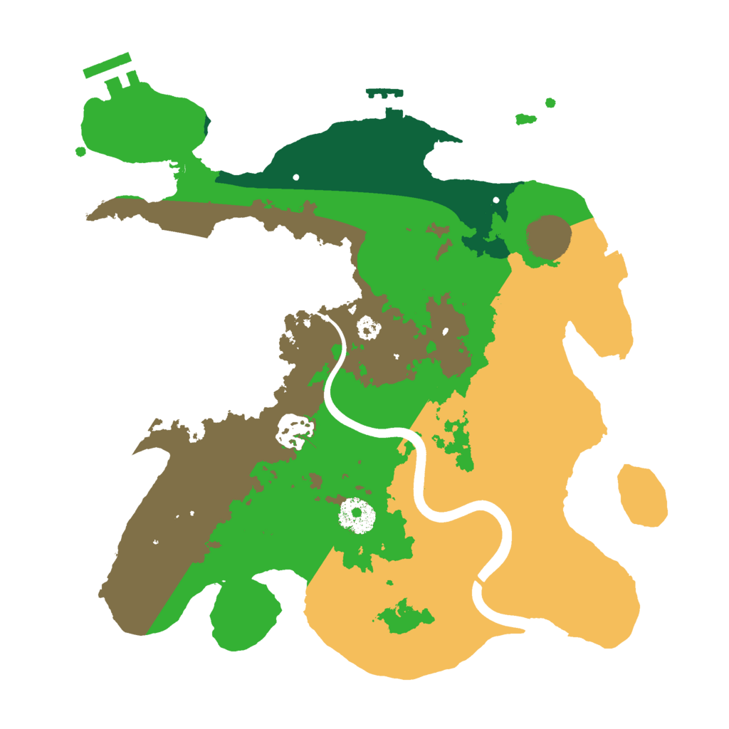 Biome Rust Map: Procedural Map, Size: 3000, Seed: 84721