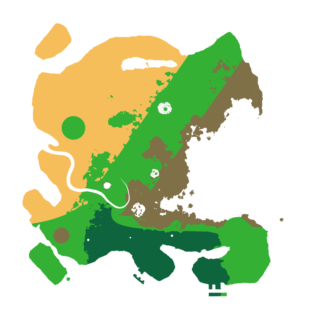 Biome Rust Map: Procedural Map, Size: 3500, Seed: 371550739