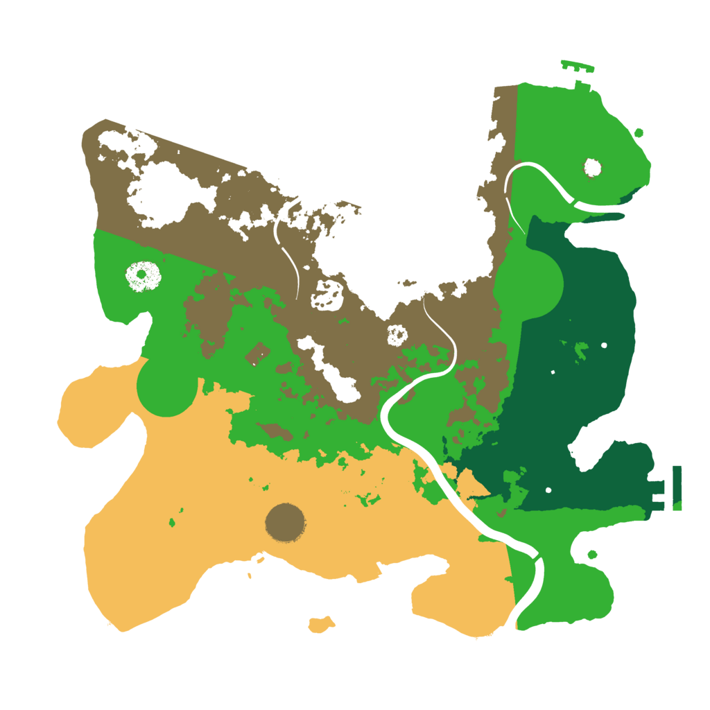 Biome Rust Map: Procedural Map, Size: 3200, Seed: 1657607636