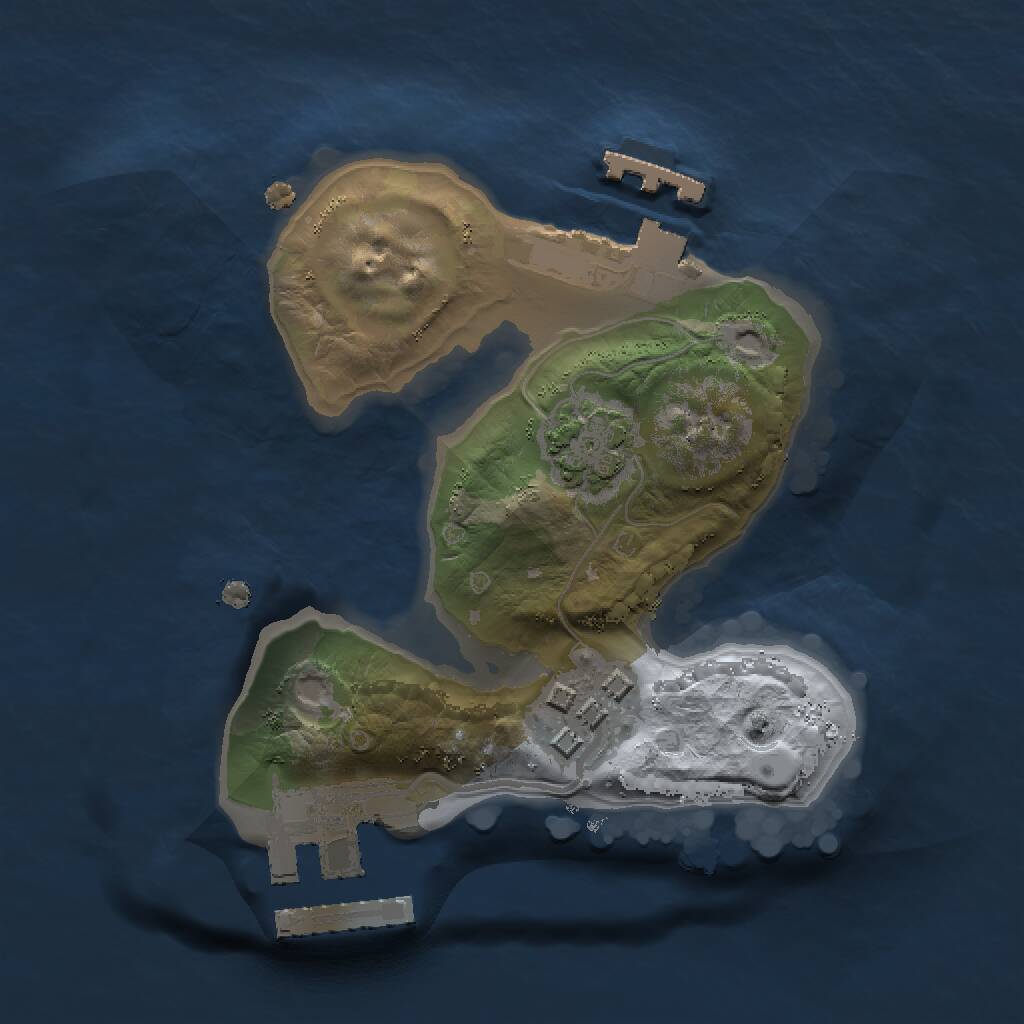 Rust Map: Procedural Map, Size: 1500, Seed: 221681508, 7 Monuments