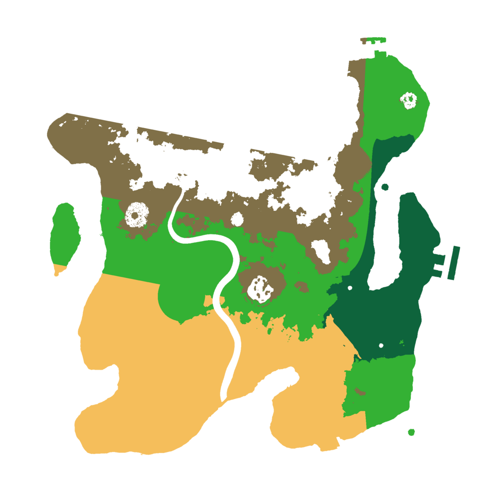 Biome Rust Map: Procedural Map, Size: 3000, Seed: 1839090457