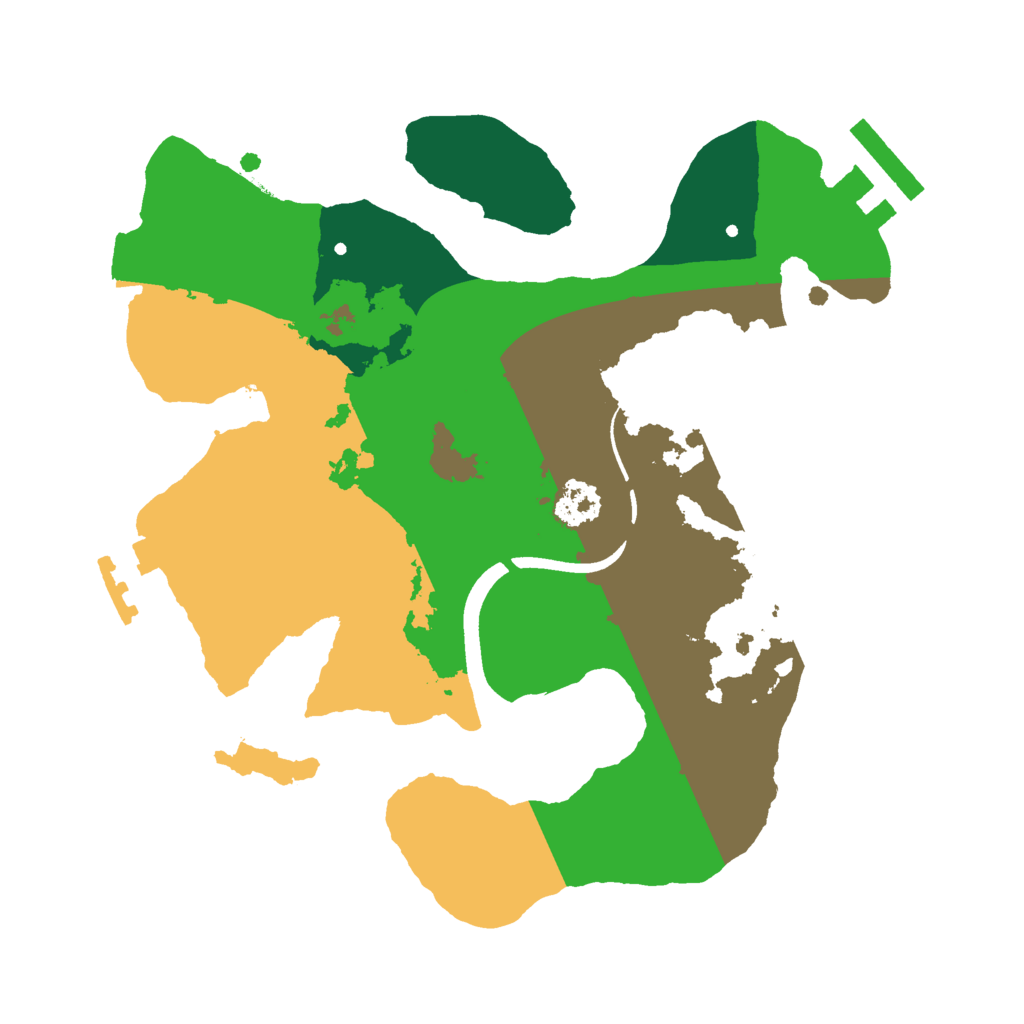 Biome Rust Map: Procedural Map, Size: 2200, Seed: 335741206