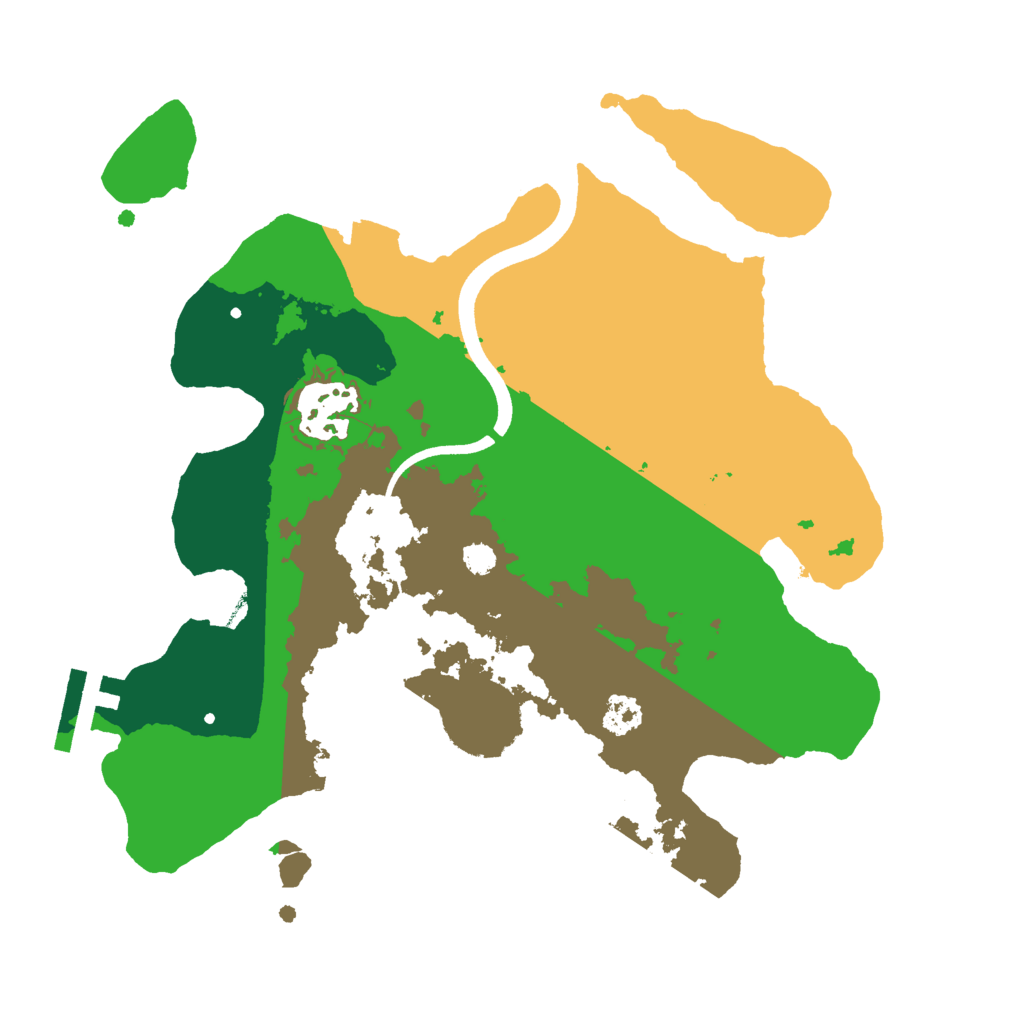 Biome Rust Map: Procedural Map, Size: 2500, Seed: 737868910
