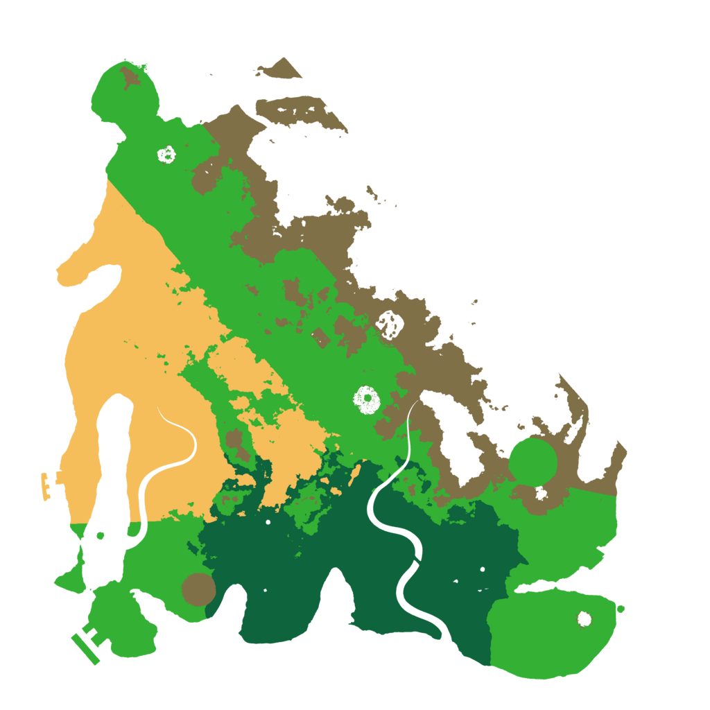 Biome Rust Map: Procedural Map, Size: 3900, Seed: 349493