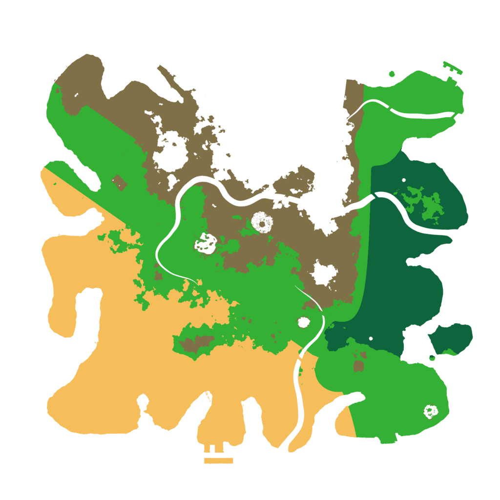 Biome Rust Map: Procedural Map, Size: 3500, Seed: 1453024138