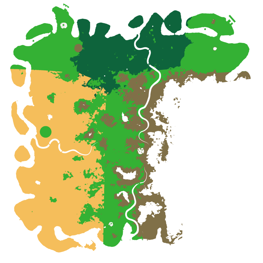 Biome Rust Map: Procedural Map, Size: 6000, Seed: 1292440599