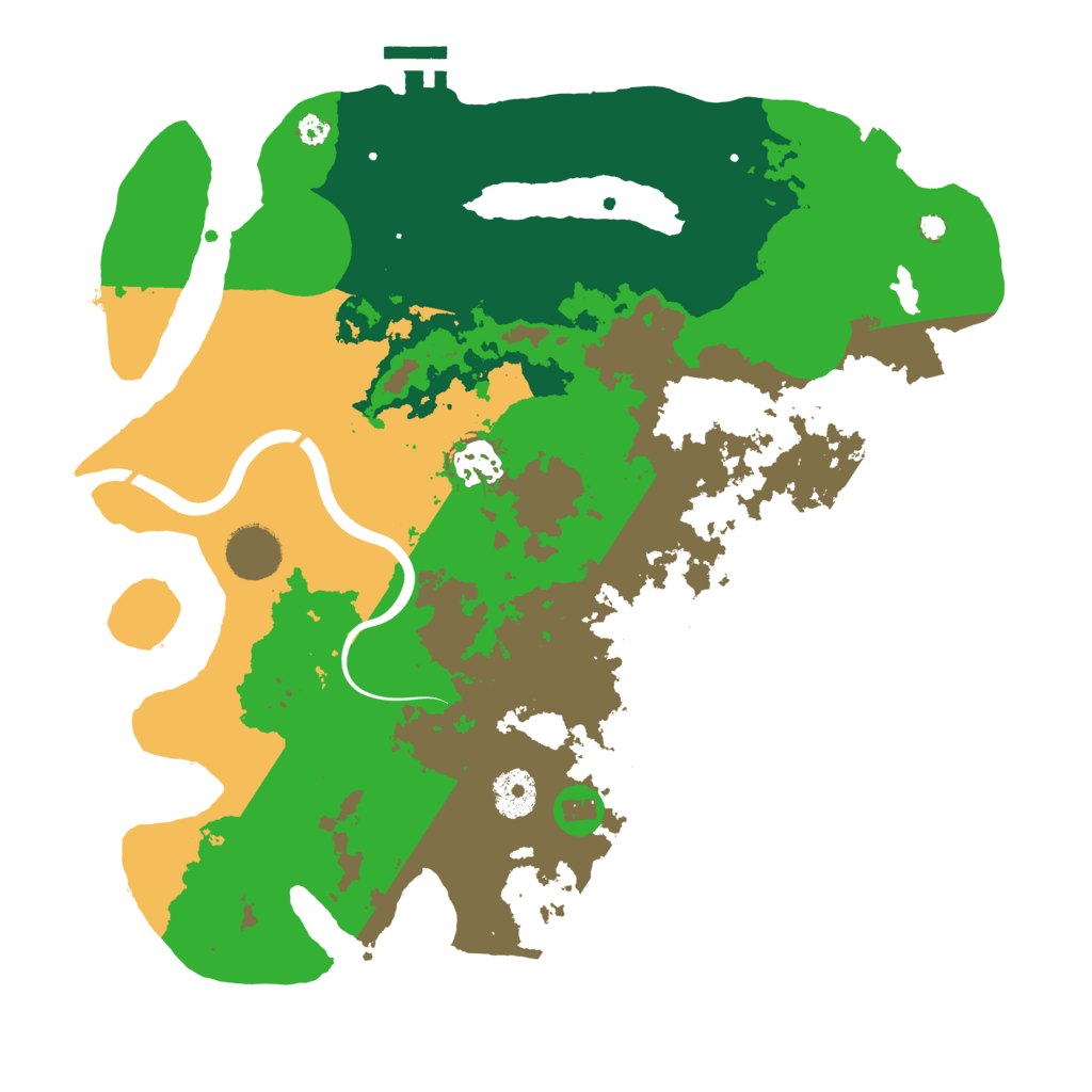 Biome Rust Map: Procedural Map, Size: 3500, Seed: 459641506