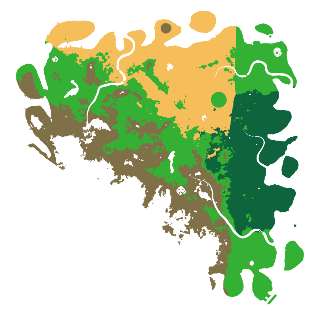 Biome Rust Map: Procedural Map, Size: 5400, Seed: 1230646500