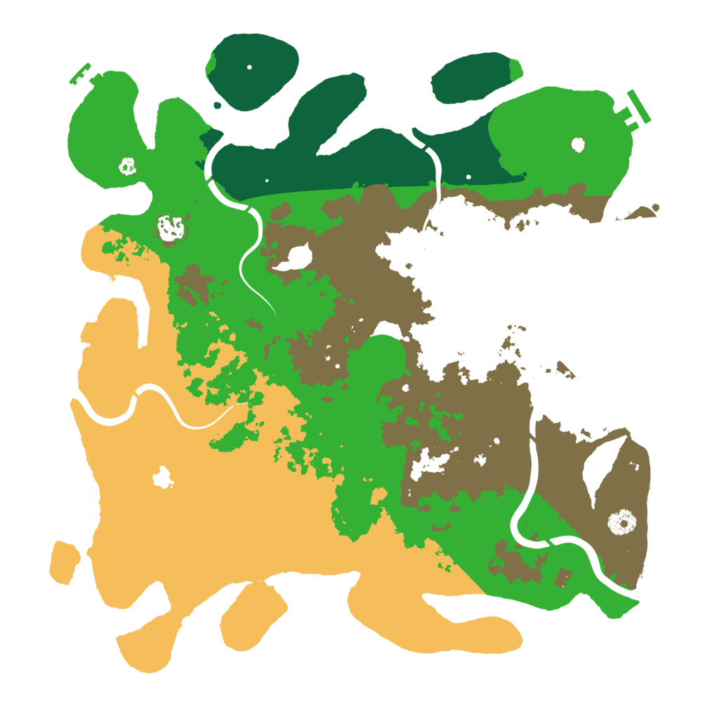 Biome Rust Map: Procedural Map, Size: 4000, Seed: 3242434