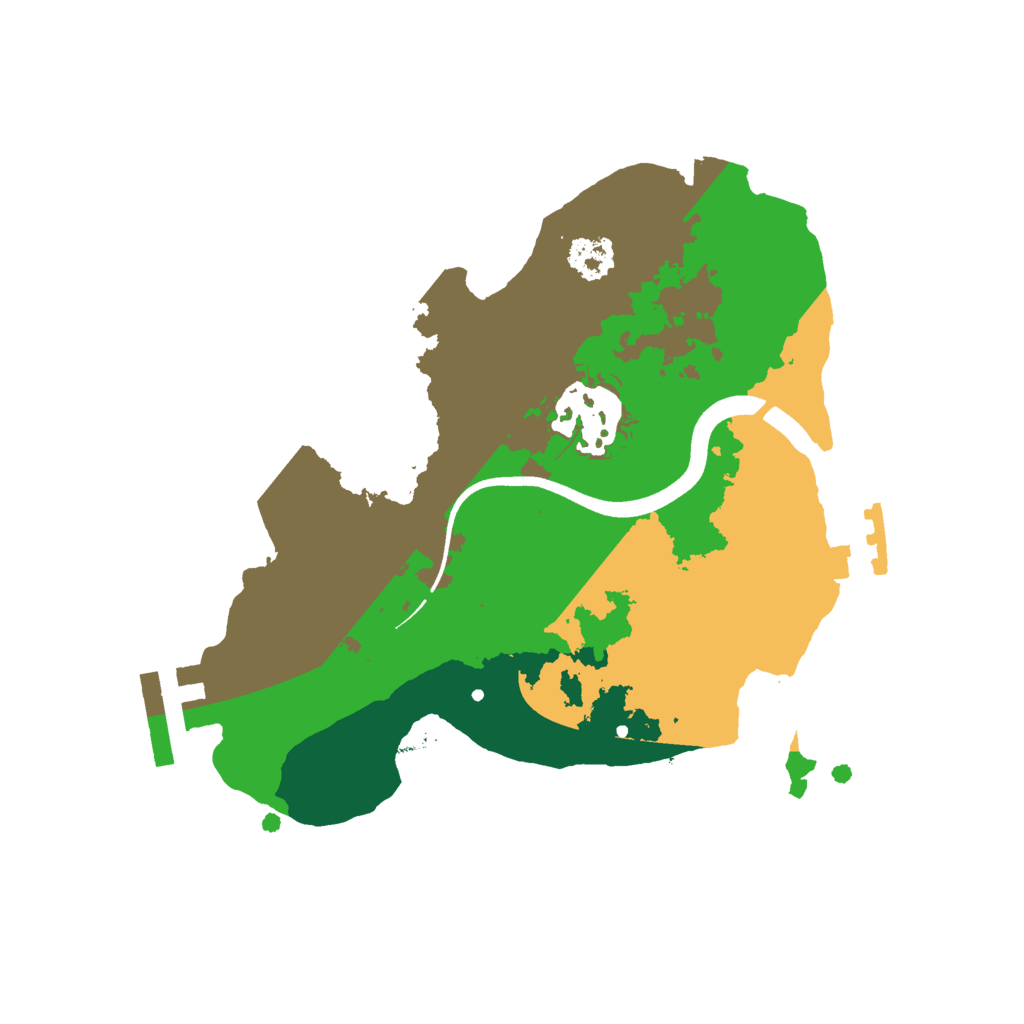 Biome Rust Map: Procedural Map, Size: 2200, Seed: 531150523