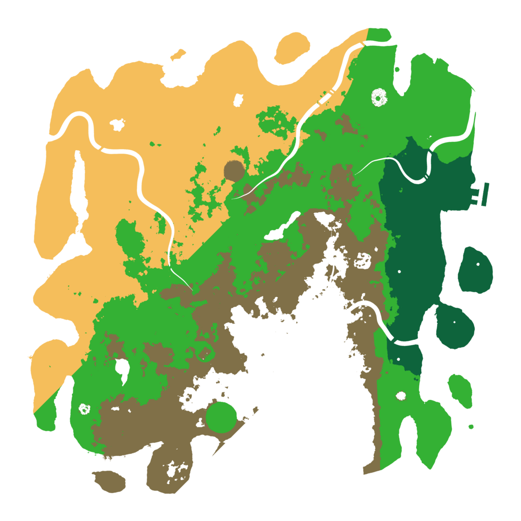 Biome Rust Map: Procedural Map, Size: 4500, Seed: 23079800