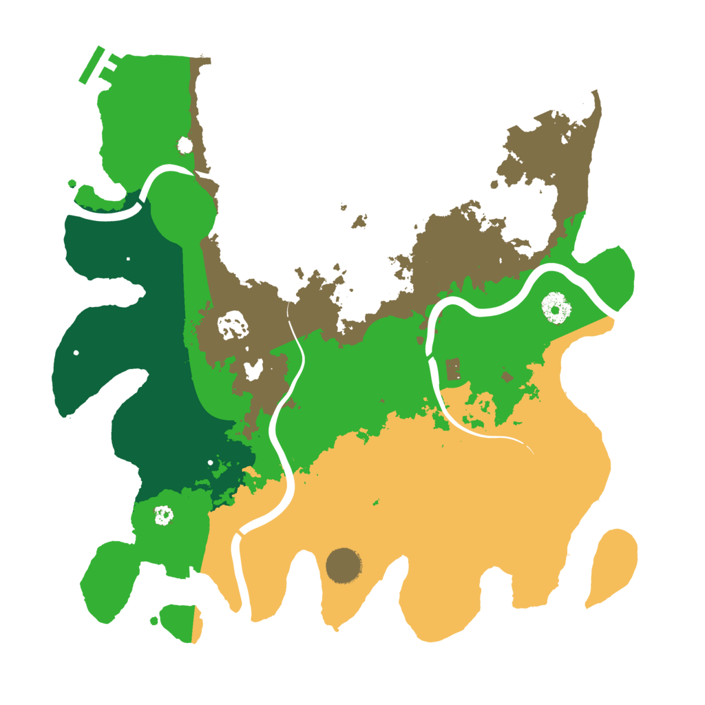 Biome Rust Map: Procedural Map, Size: 3500, Seed: 1034224783