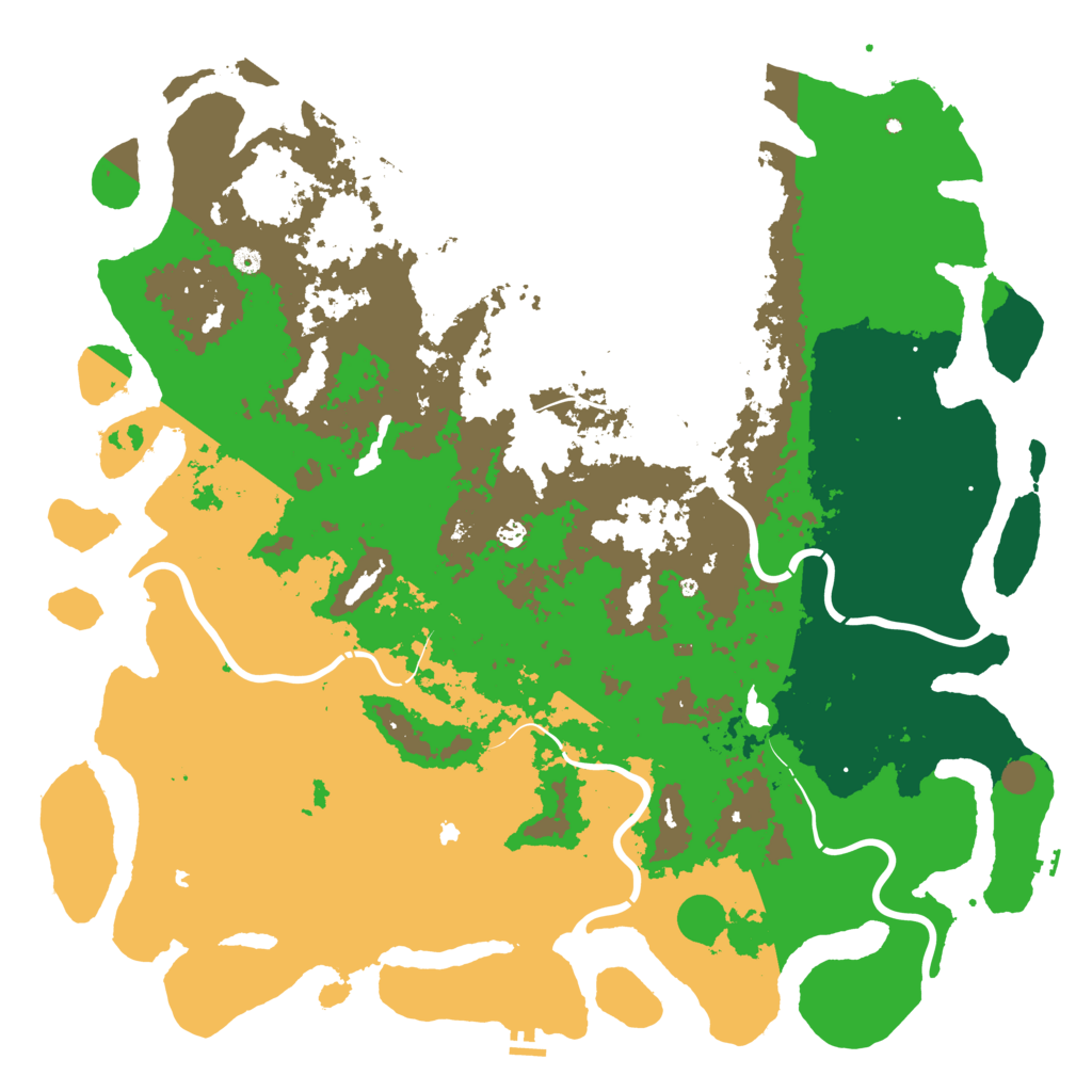 Biome Rust Map: Procedural Map, Size: 6000, Seed: 234784772