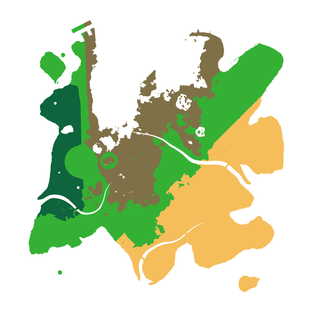 Biome Rust Map: Procedural Map, Size: 3000, Seed: 97839