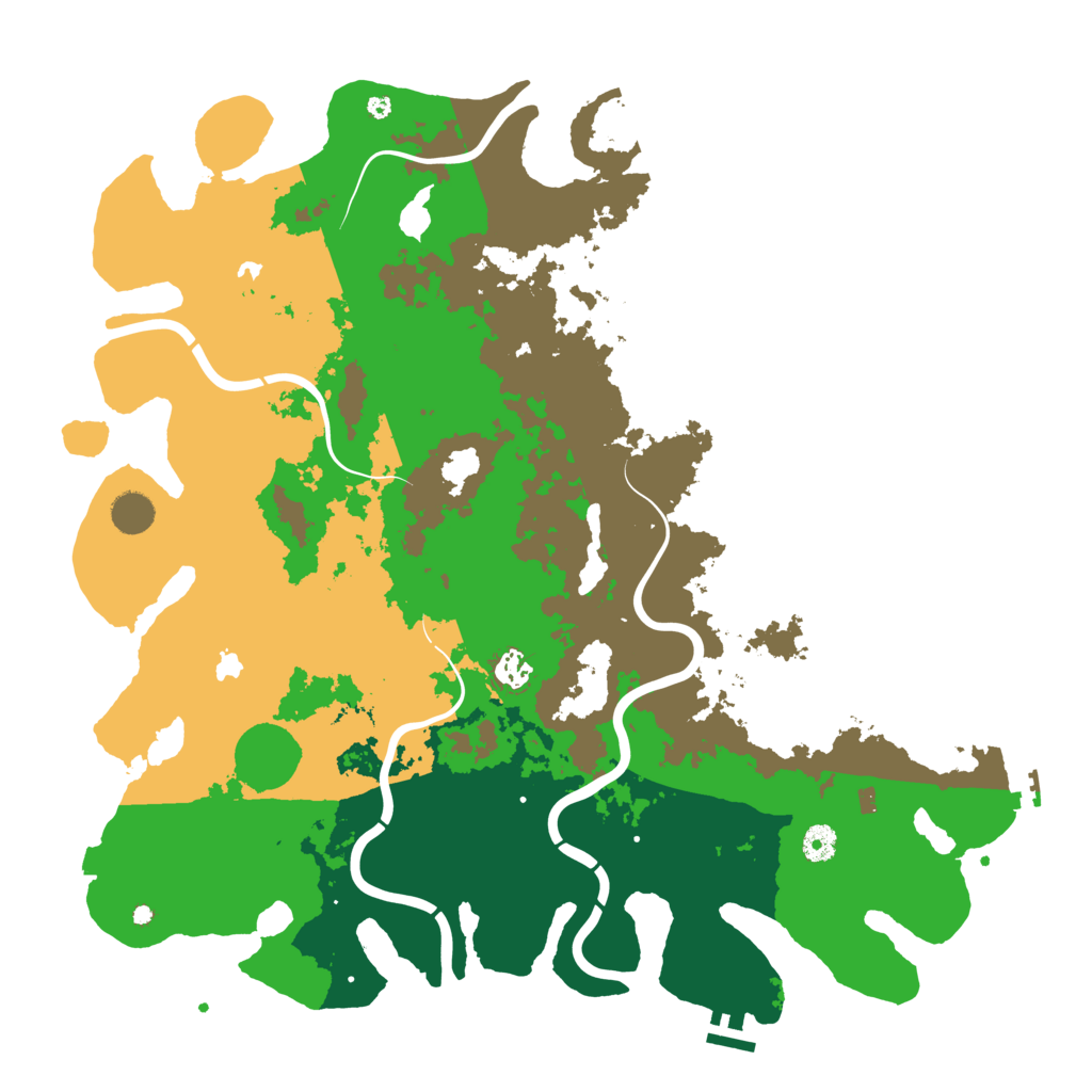 Biome Rust Map: Procedural Map, Size: 4500, Seed: 258110375