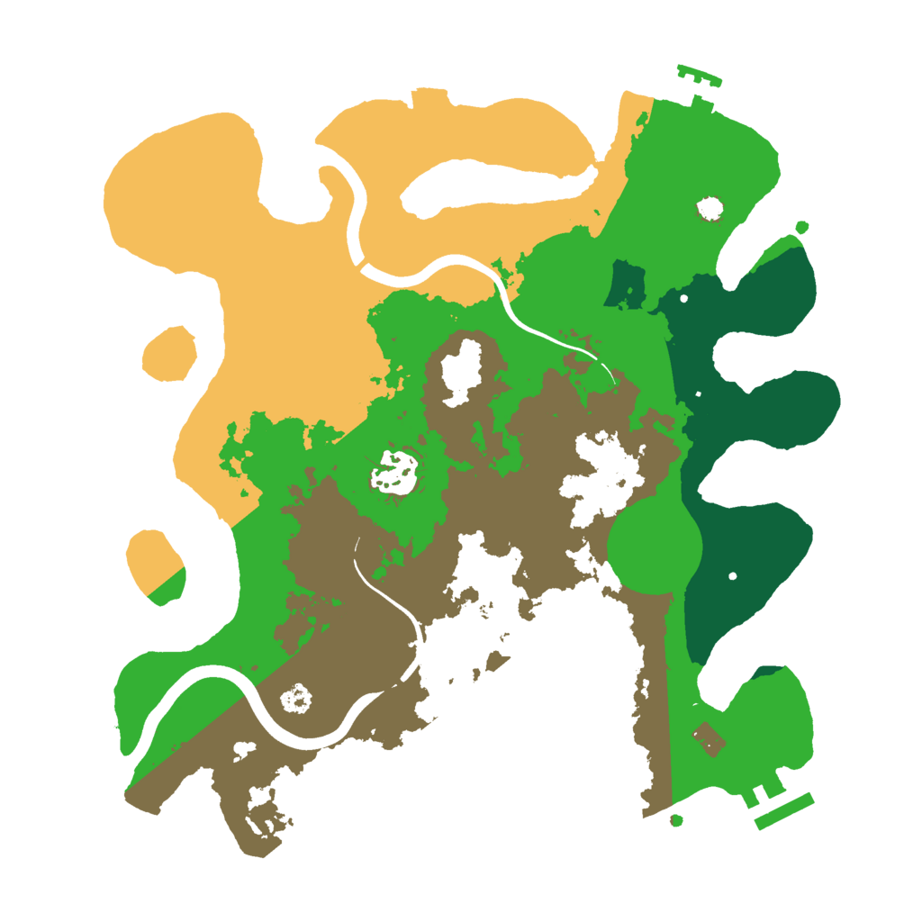 Biome Rust Map: Procedural Map, Size: 3000, Seed: 329345