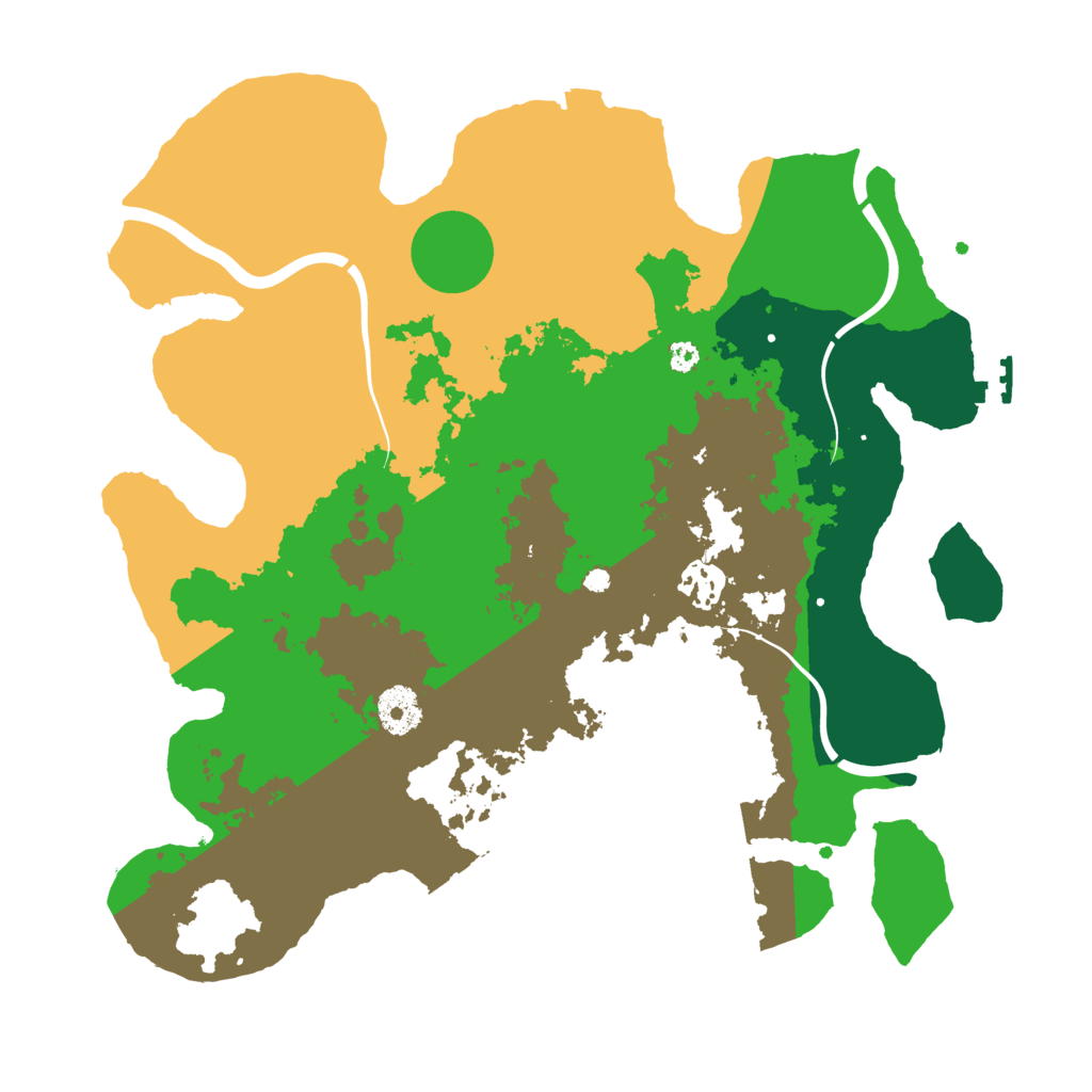 Biome Rust Map: Procedural Map, Size: 3500, Seed: 611211336