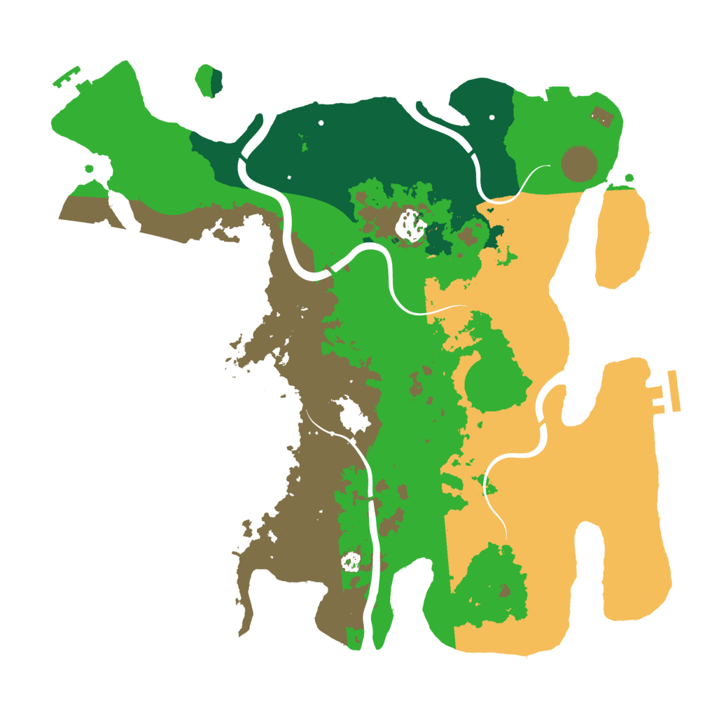 Biome Rust Map: Procedural Map, Size: 3500, Seed: 501480662
