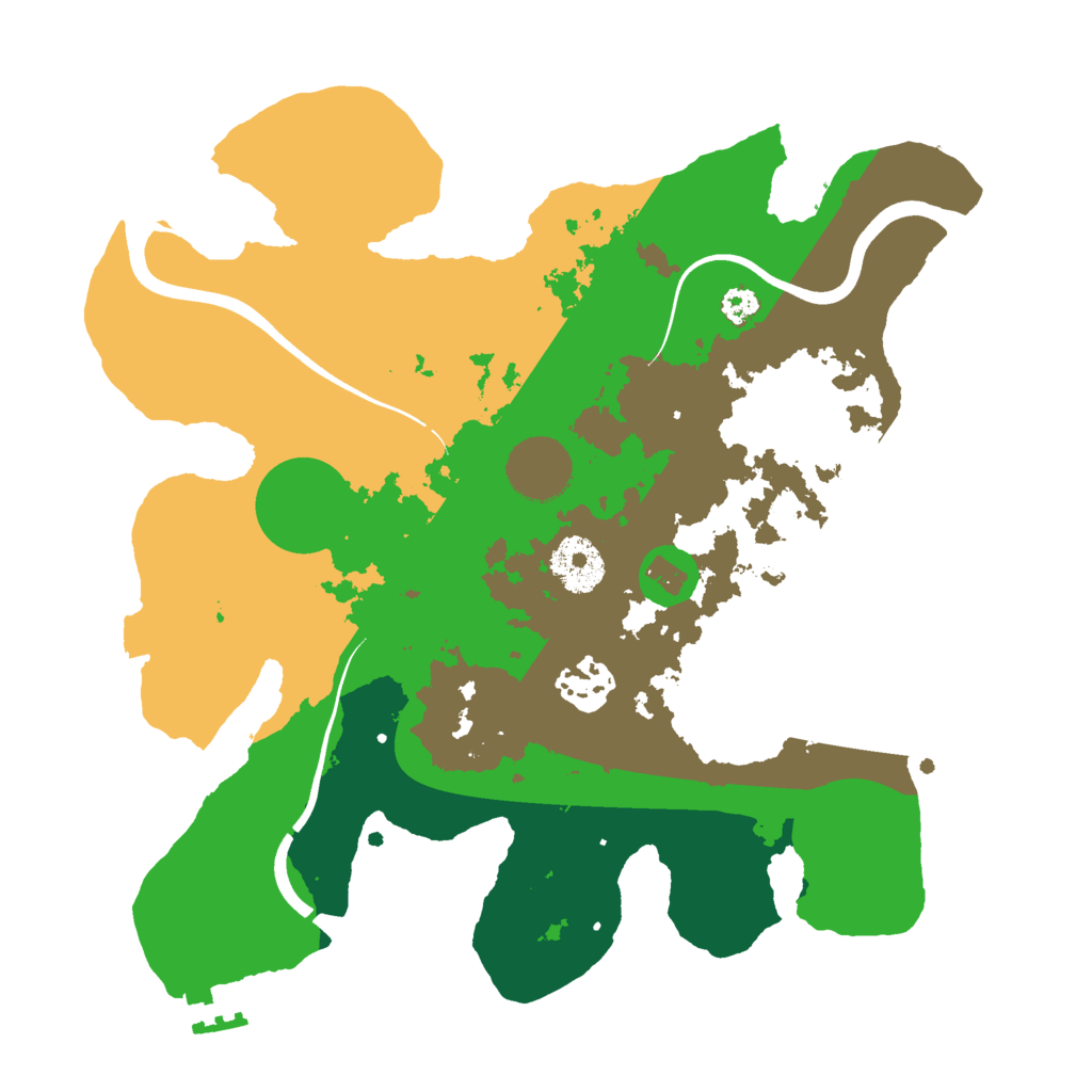 Biome Rust Map: Procedural Map, Size: 3000, Seed: 2117896518