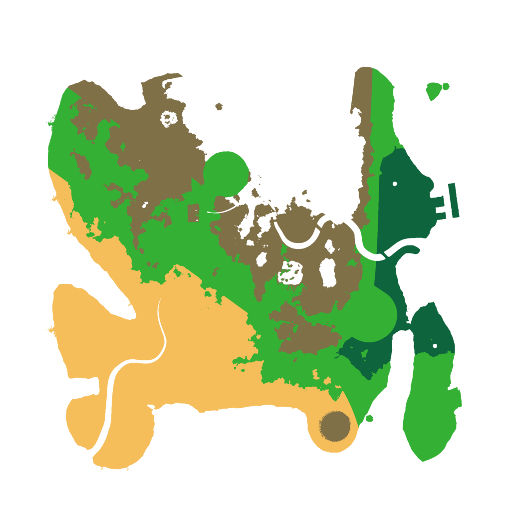 Biome Rust Map: Procedural Map, Size: 3000, Seed: 1130027057