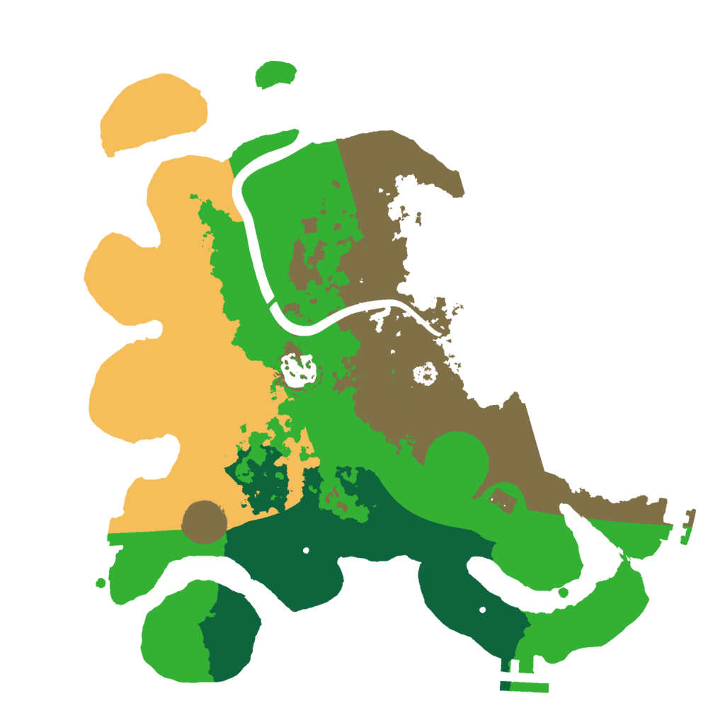 Biome Rust Map: Procedural Map, Size: 3000, Seed: 1929552946