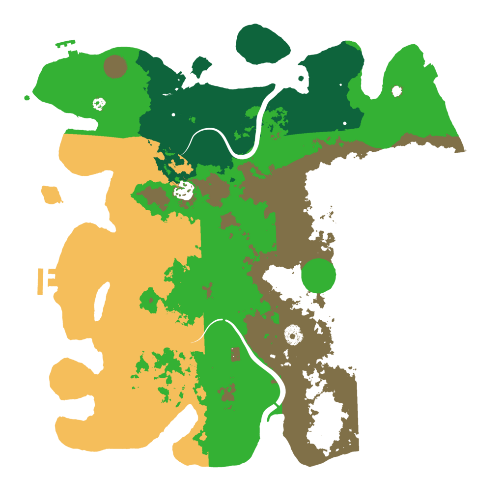 Biome Rust Map: Procedural Map, Size: 3850, Seed: 1021598455