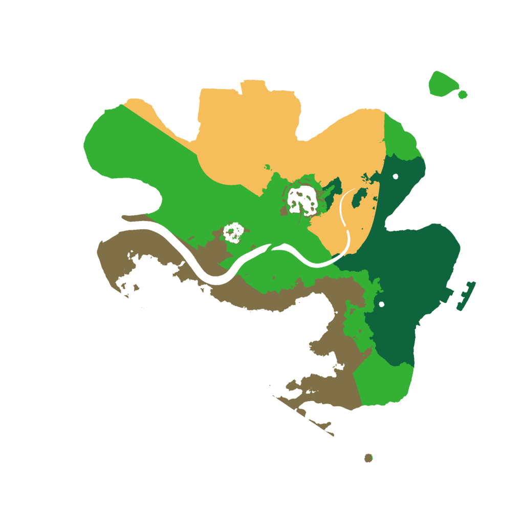Biome Rust Map: Procedural Map, Size: 2500, Seed: 1078846477