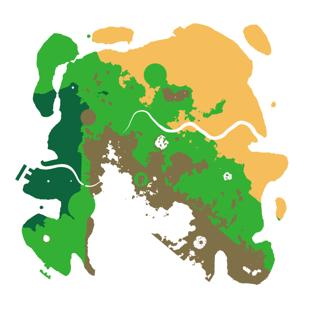 Biome Rust Map: Procedural Map, Size: 3600, Seed: 1802029822