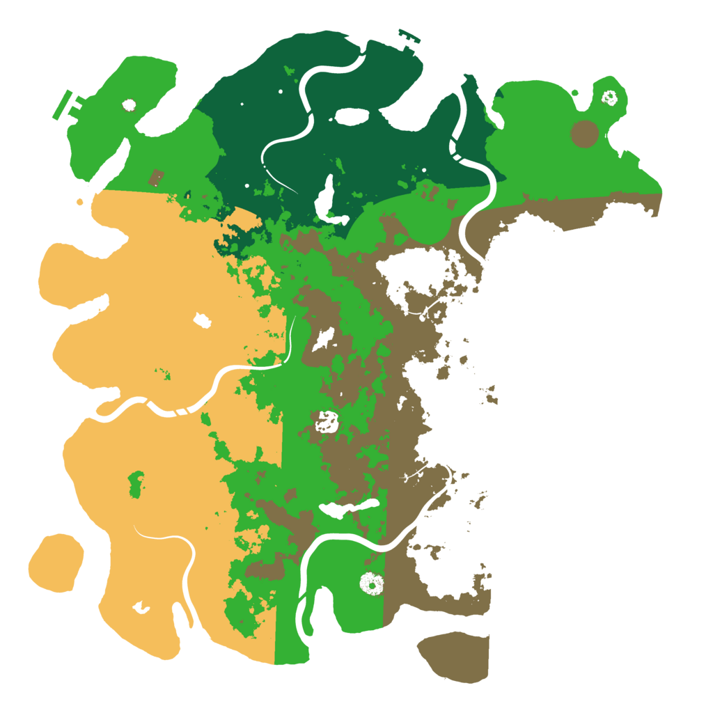 Biome Rust Map: Procedural Map, Size: 4500, Seed: 606734738
