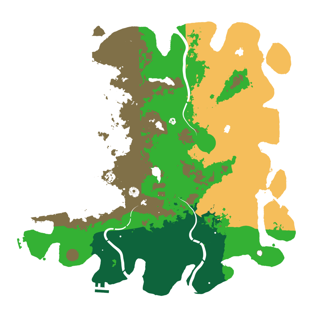 Biome Rust Map: Procedural Map, Size: 4500, Seed: 321038010