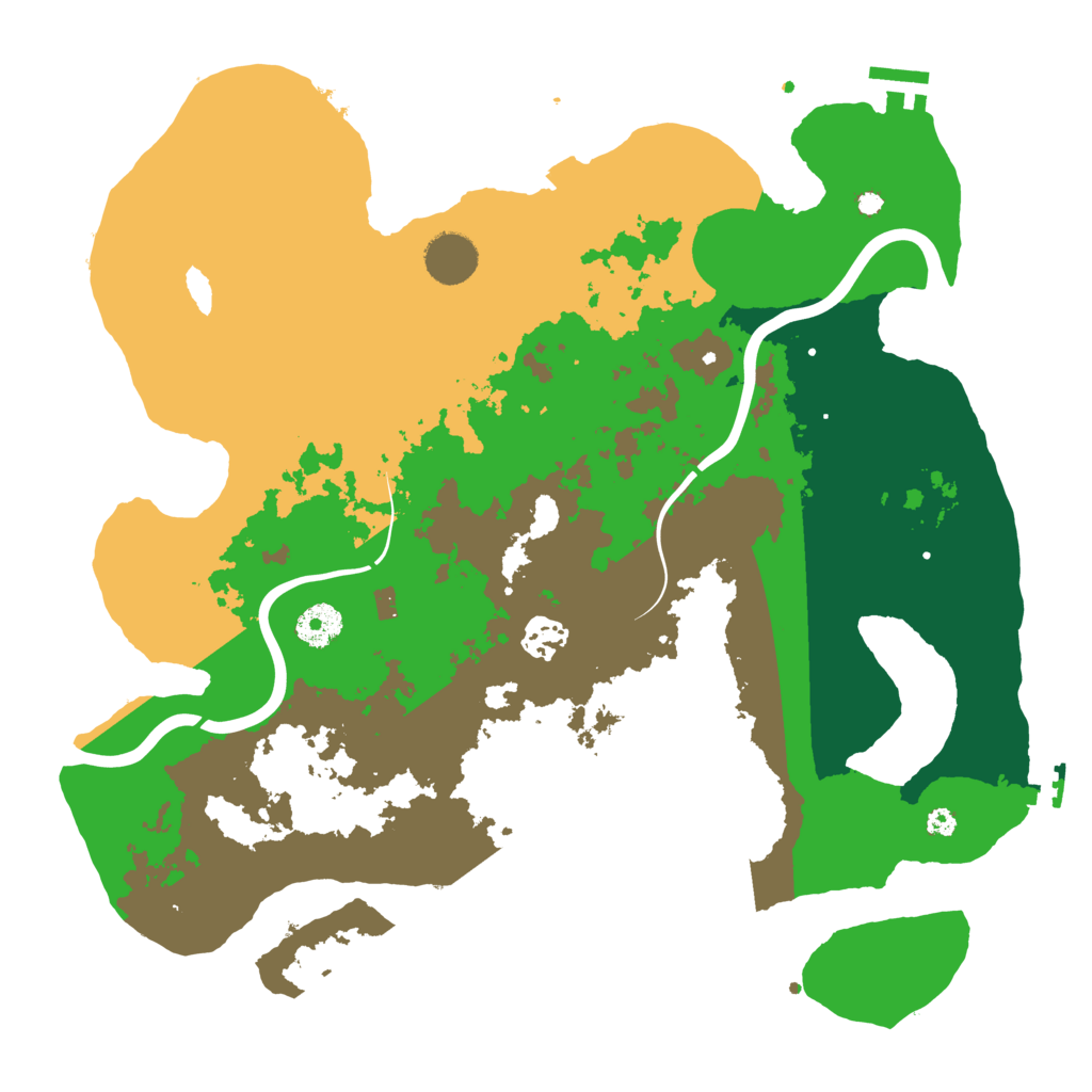 Biome Rust Map: Procedural Map, Size: 3700, Seed: 1712162196
