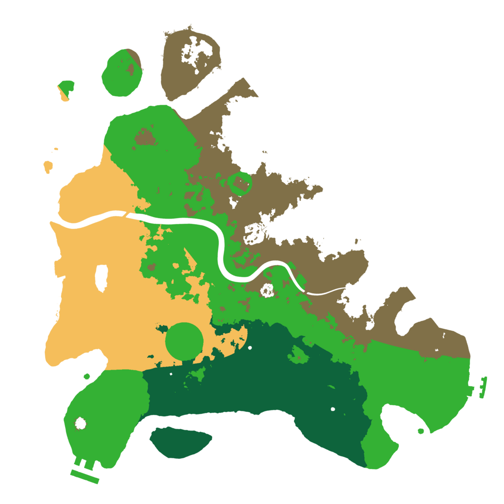 Biome Rust Map: Procedural Map, Size: 3500, Seed: 281123200