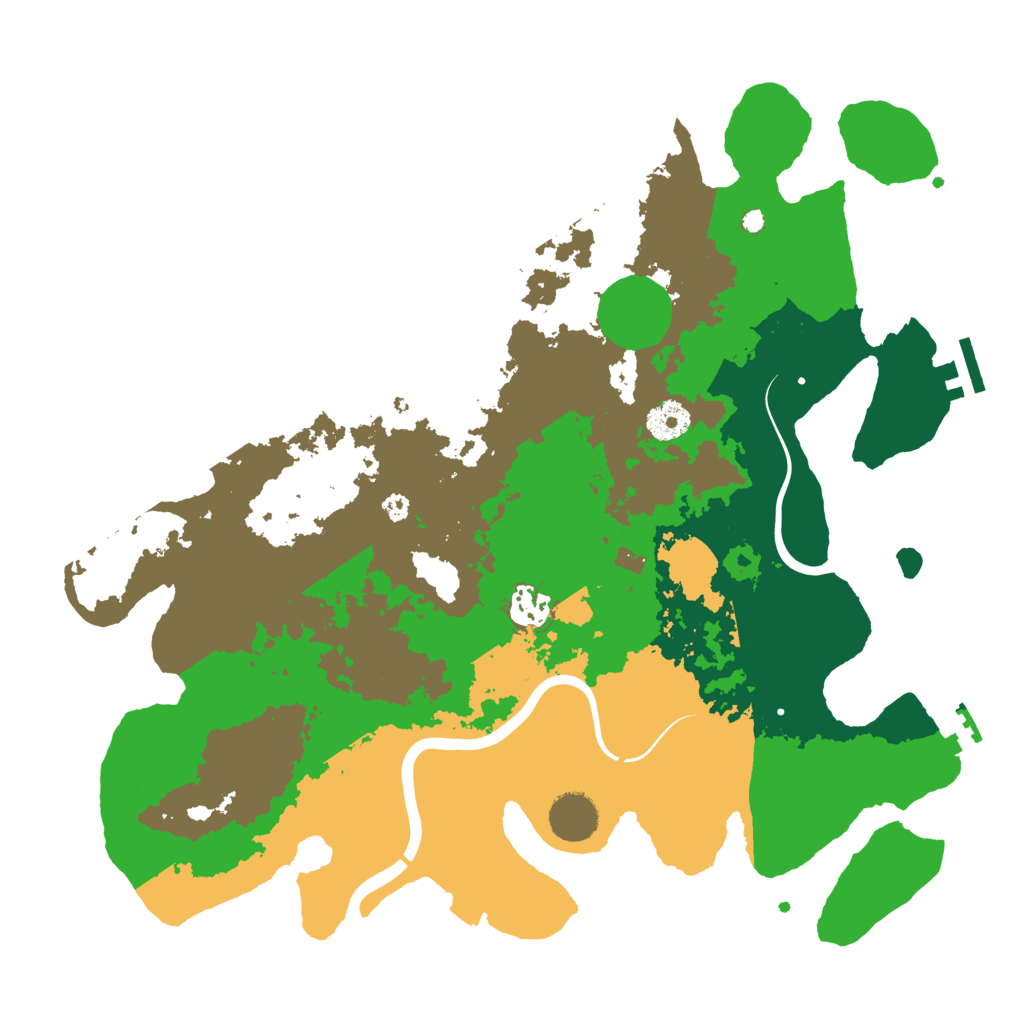 Biome Rust Map: Procedural Map, Size: 3700, Seed: 593664983