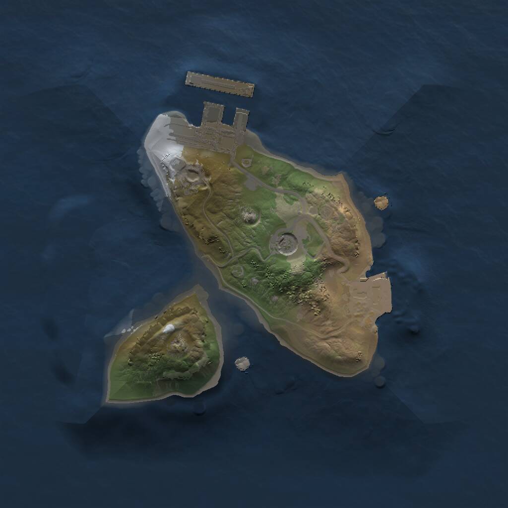 Rust Map: Procedural Map, Size: 1500, Seed: 882331629, 5 Monuments