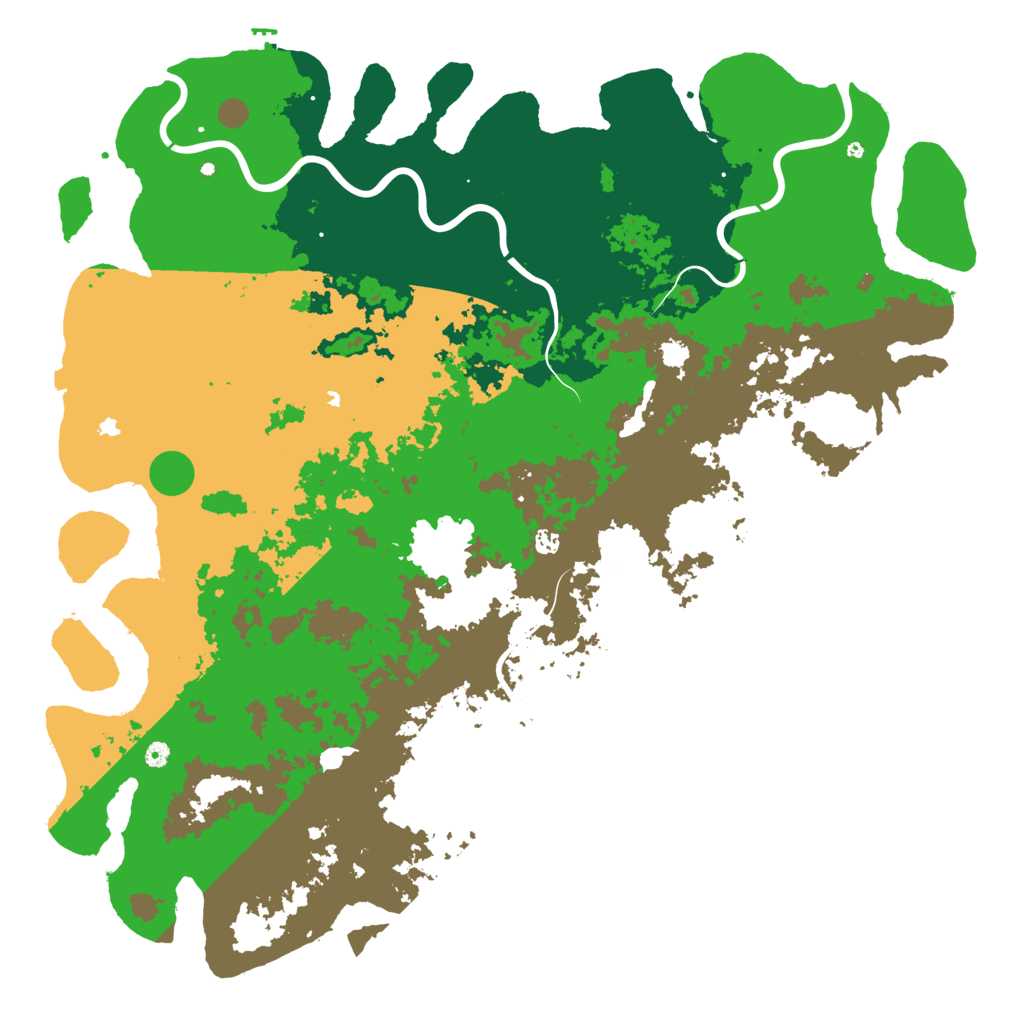 Biome Rust Map: Procedural Map, Size: 6000, Seed: 167781