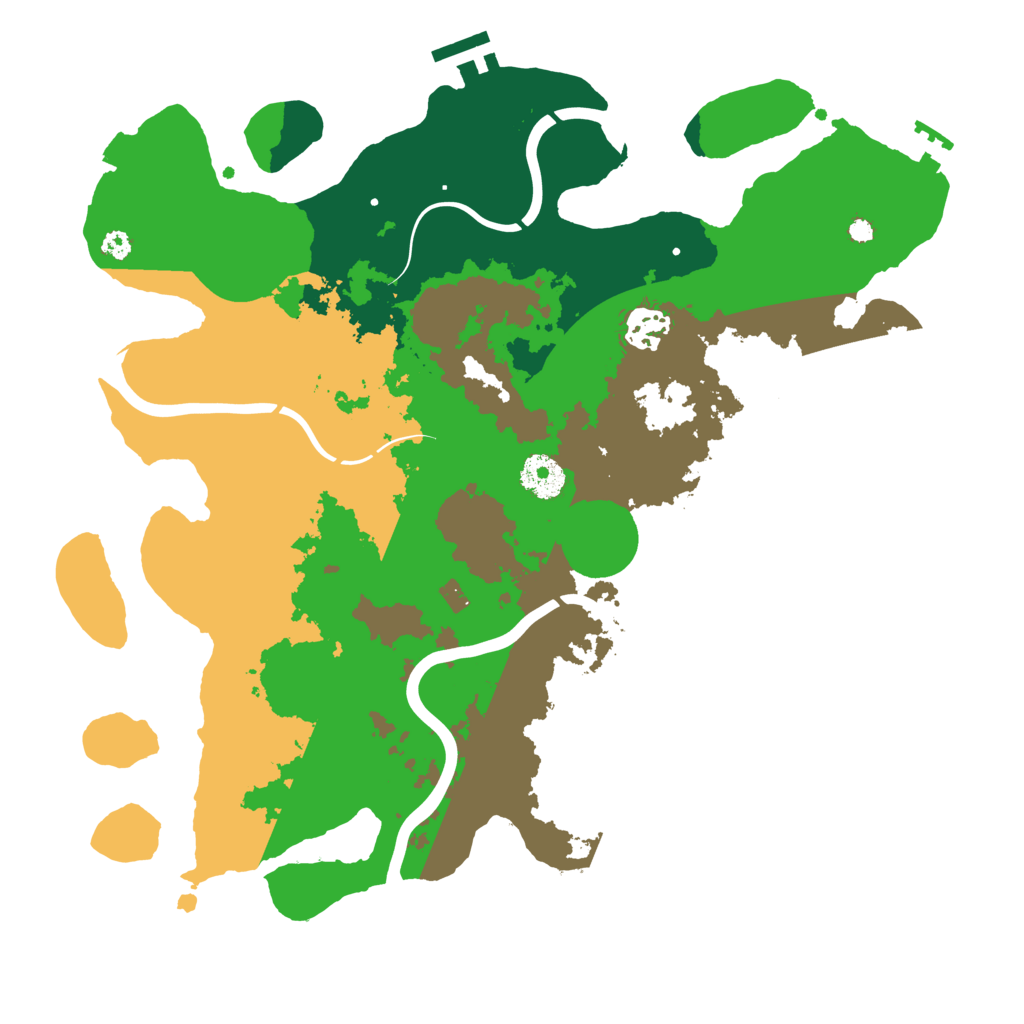 Biome Rust Map: Procedural Map, Size: 3500, Seed: 1218474365