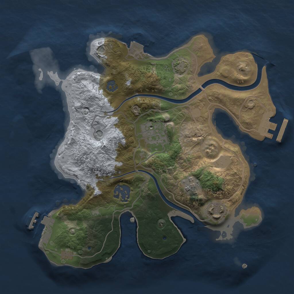 Procedural Map :: Rust Map :: Just-Wiped