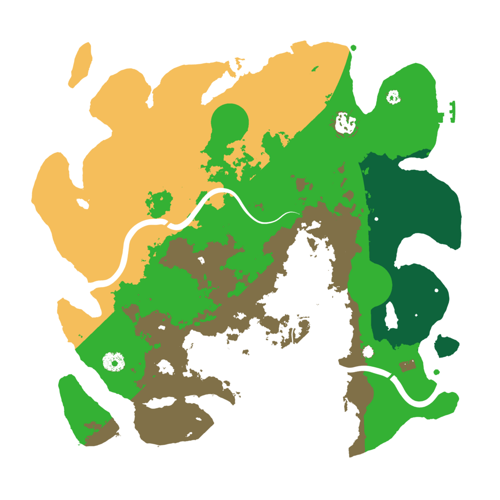 Biome Rust Map: Procedural Map, Size: 3500, Seed: 657550686