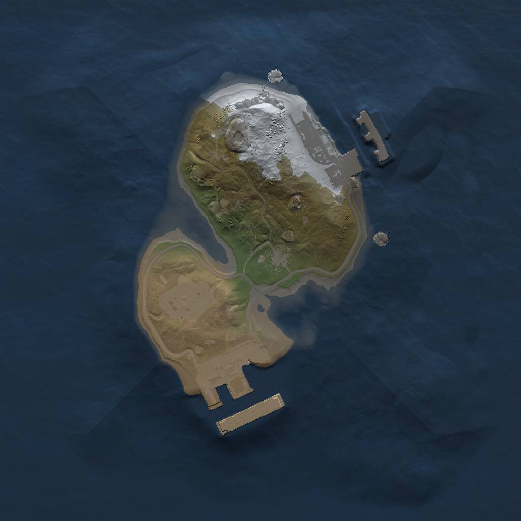 Rust Map: Procedural Map, Size: 1500, Seed: 1753062767, 5 Monuments