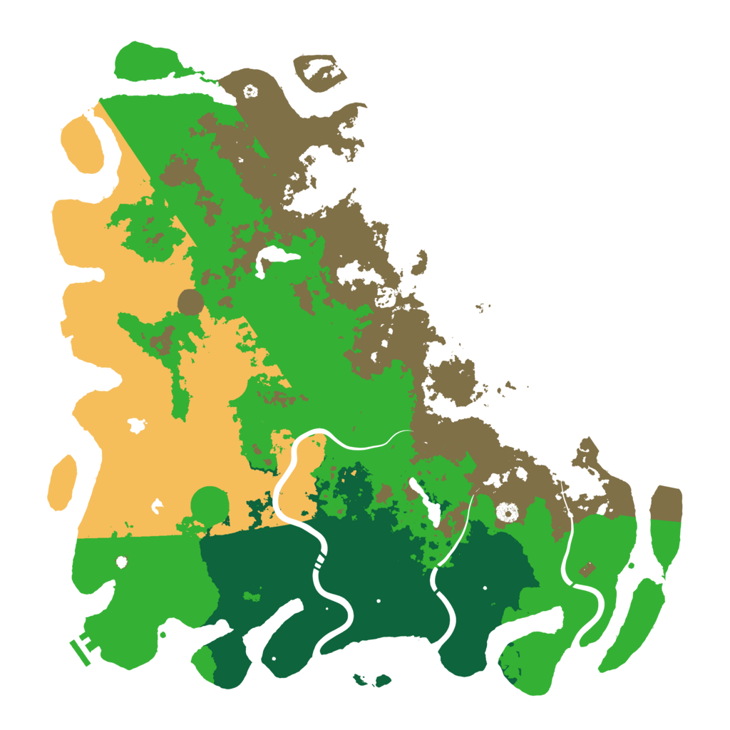 Biome Rust Map: Procedural Map, Size: 5000, Seed: 1203295611