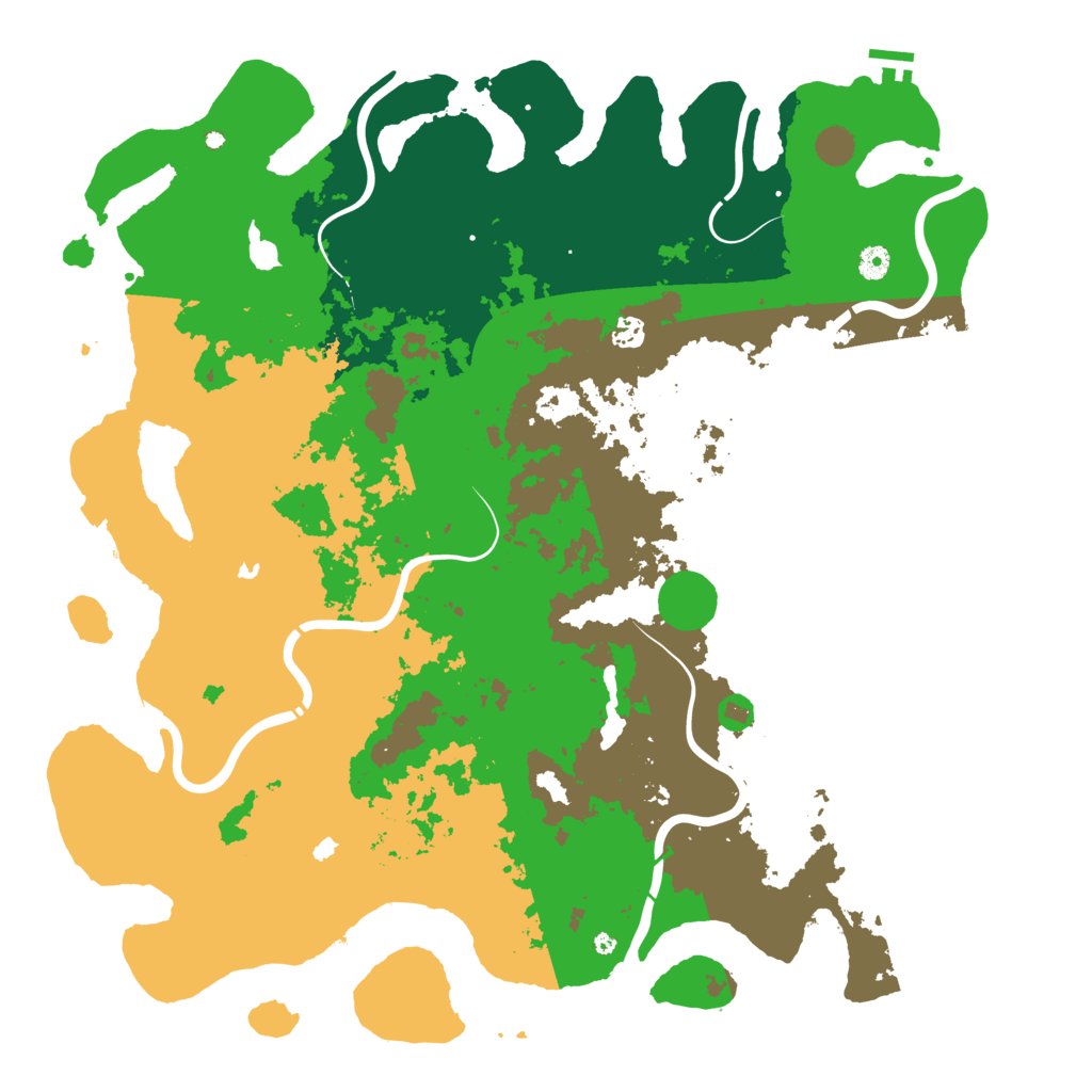 Biome Rust Map: Procedural Map, Size: 4900, Seed: 102026