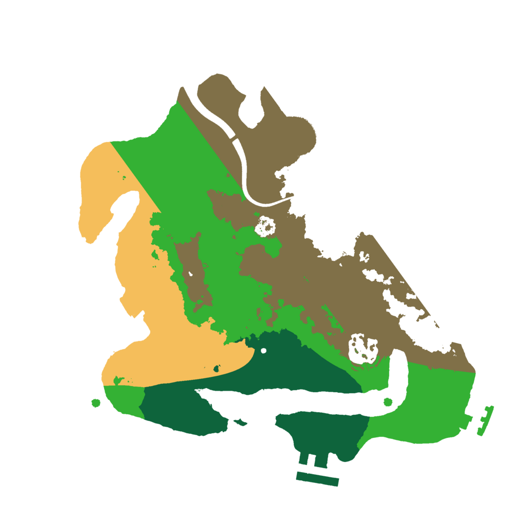 Biome Rust Map: Procedural Map, Size: 2500, Seed: 878160120