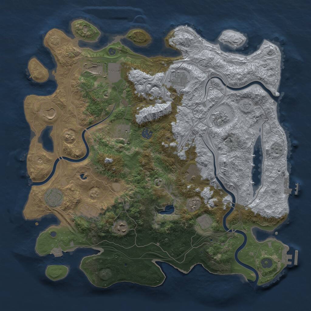 Procedural Map :: Rust Map :: Just-Wiped