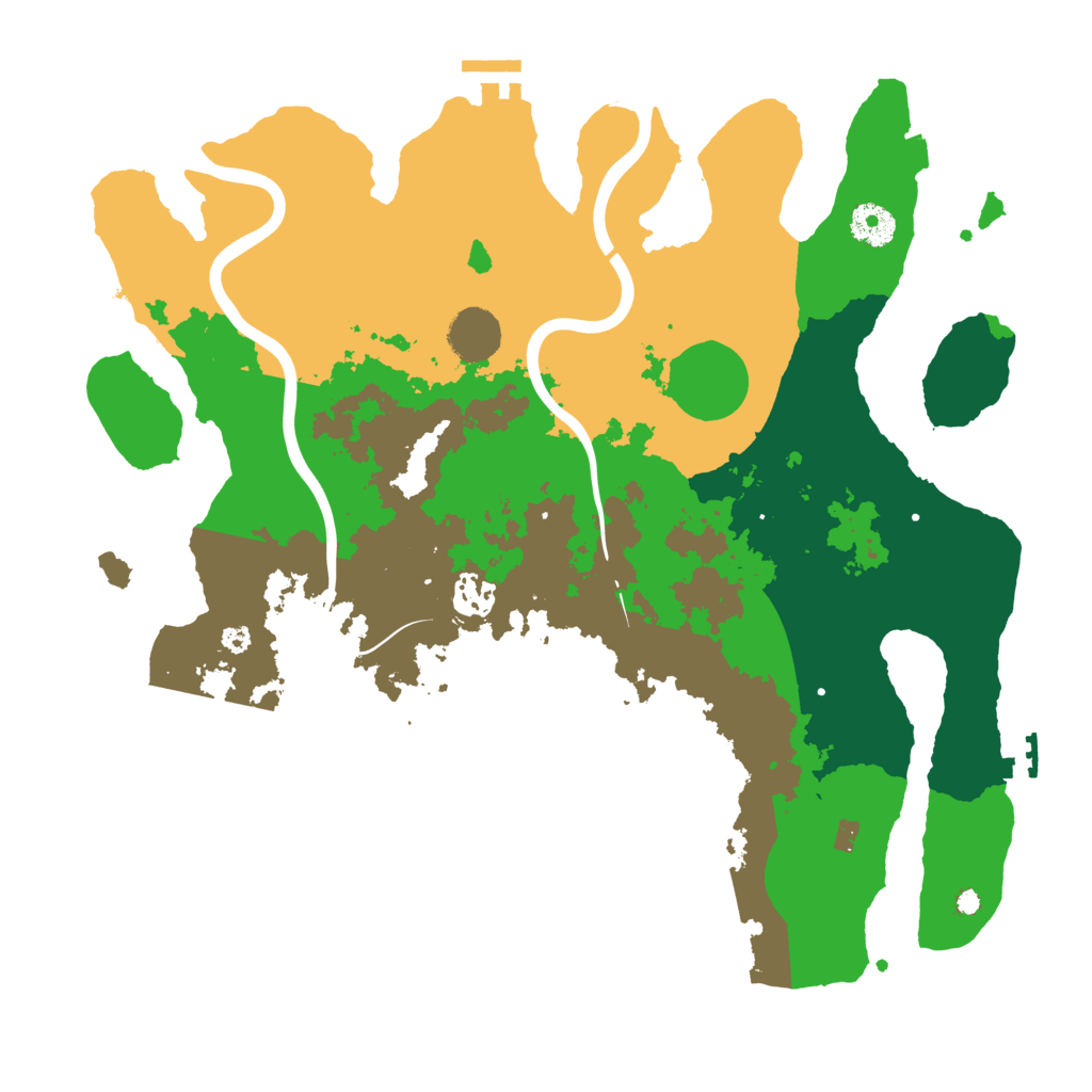 Biome Rust Map: Procedural Map, Size: 3700, Seed: 1879057584
