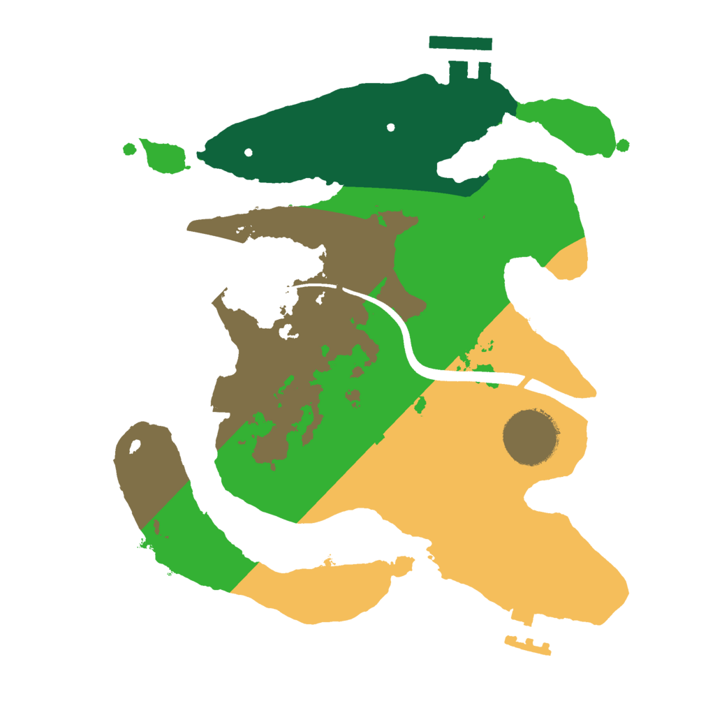 Biome Rust Map: Procedural Map, Size: 2300, Seed: 252129