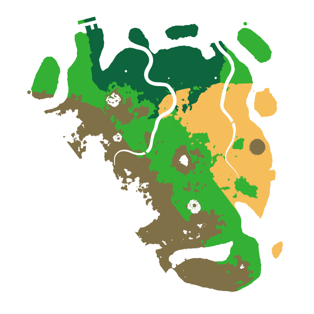 Biome Rust Map: Procedural Map, Size: 3500, Seed: 311825