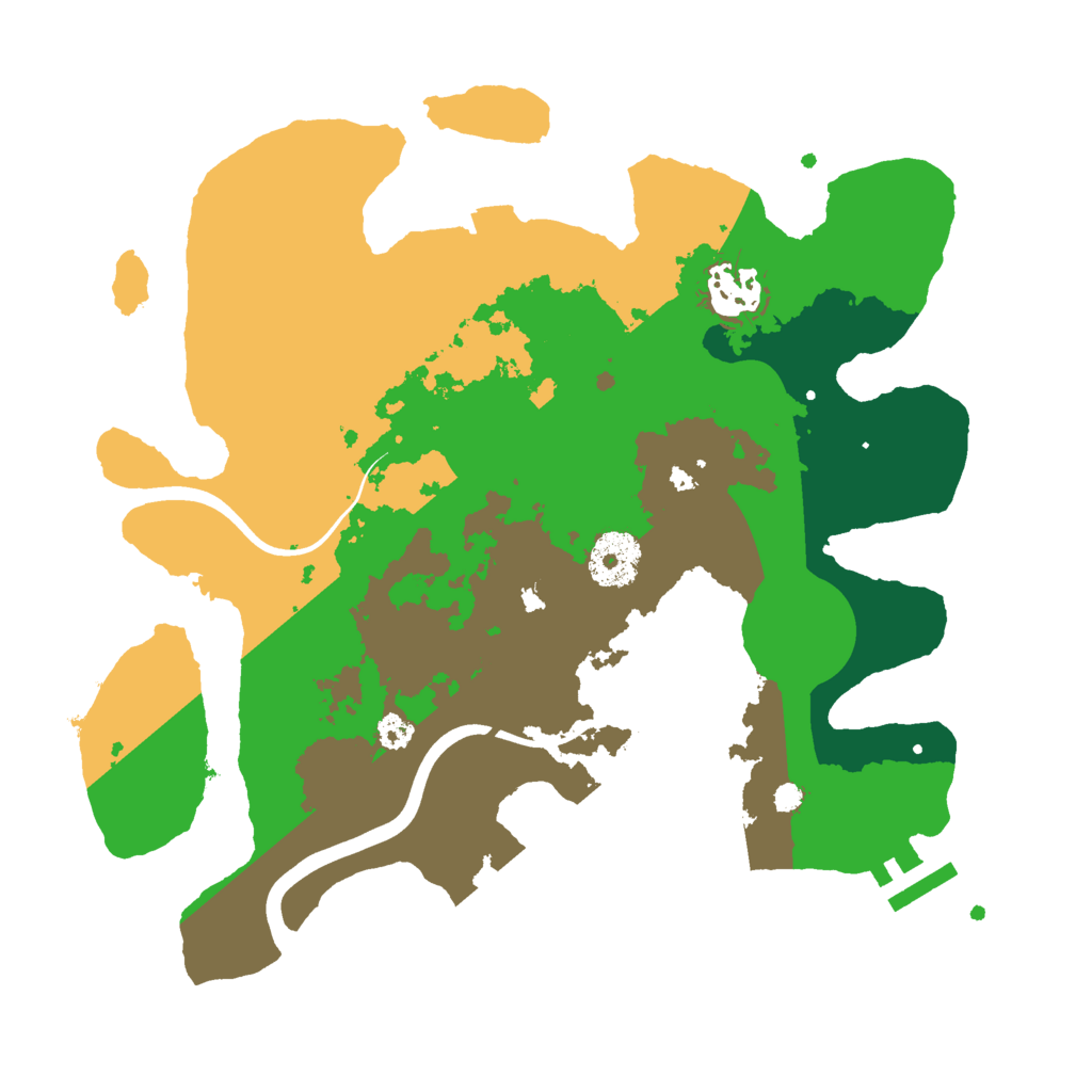 Biome Rust Map: Procedural Map, Size: 3000, Seed: 12186748